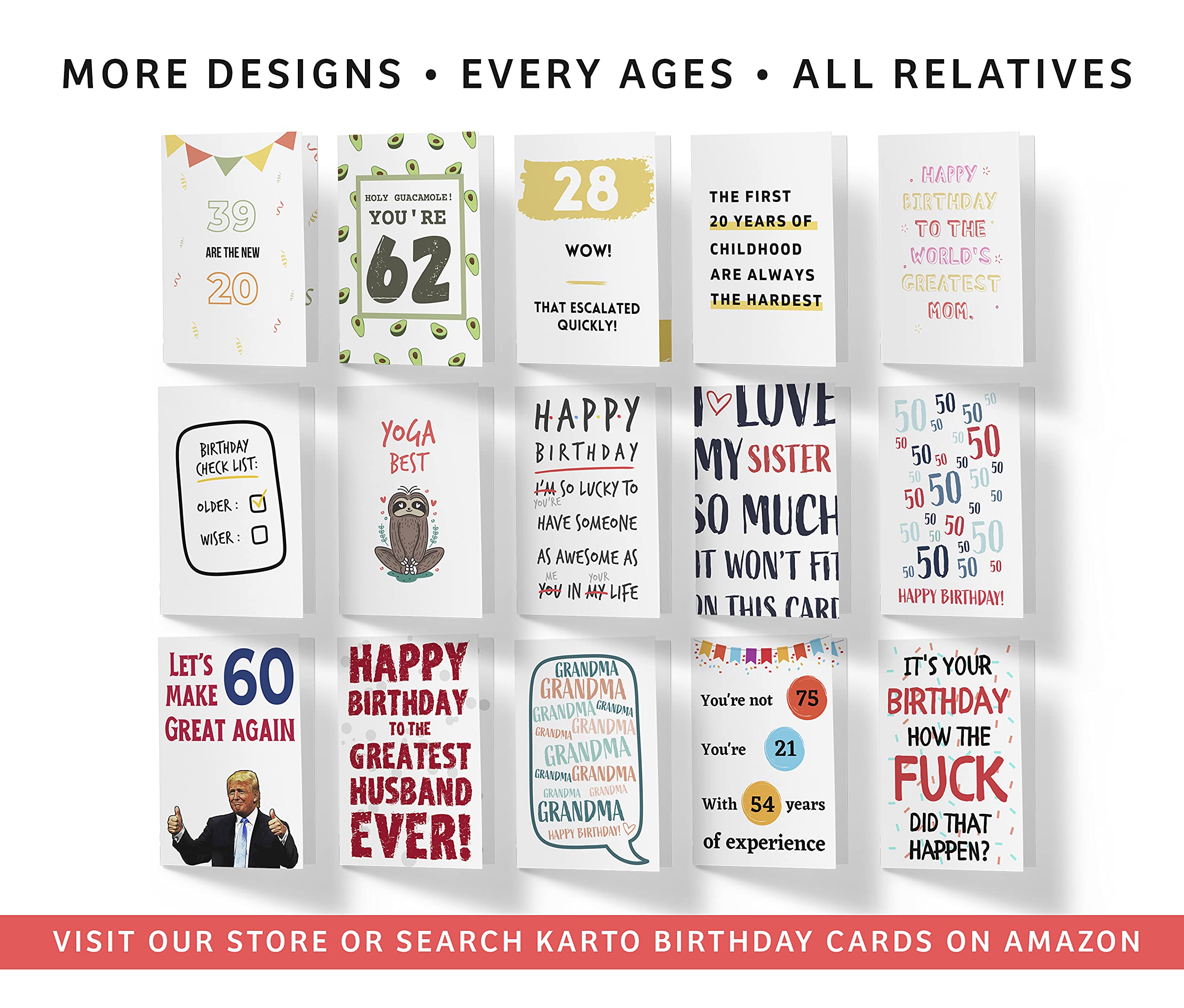Sweet Birthday Card for Husband, Wife, Boyfriend, Girlfriend - Large 5.5x8.5 Inch Greeting Card - Romantic Anniversary & Valentine's Day Gift - Perfect for Couples, Partners & Loved Ones