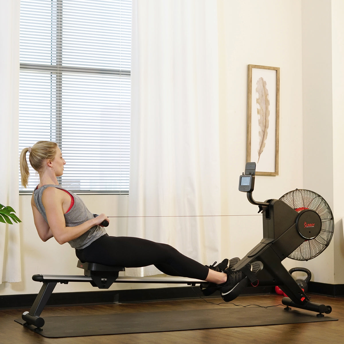 Premium Carbon Air Magnetic Rowing Machine for Home Gym - Quiet & Smooth Full-Body Workout for Cardio, Strength Training & Weight Loss