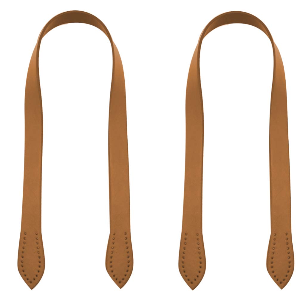 Milisten 2PCS PU Leather Crossbody Bag Strap - Detachable Replacement Handbag Handle Belt for DIY Purse & Wallet Making Accessories (Camel) - Perfect for Everyday Use, Travel & Fashion Accessories