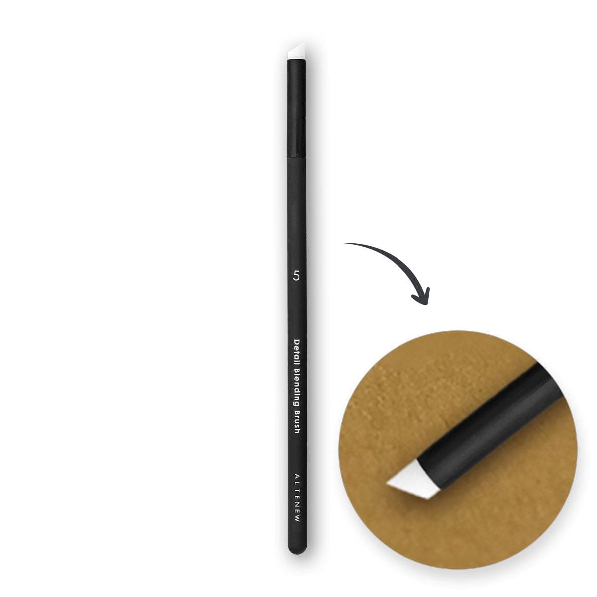 Premium Small Angled Blending Brush for Eyeshadow - Professional Makeup Brush for Seamless Blending & Contouring - Perfect for Everyday Makeup & Professional Looks