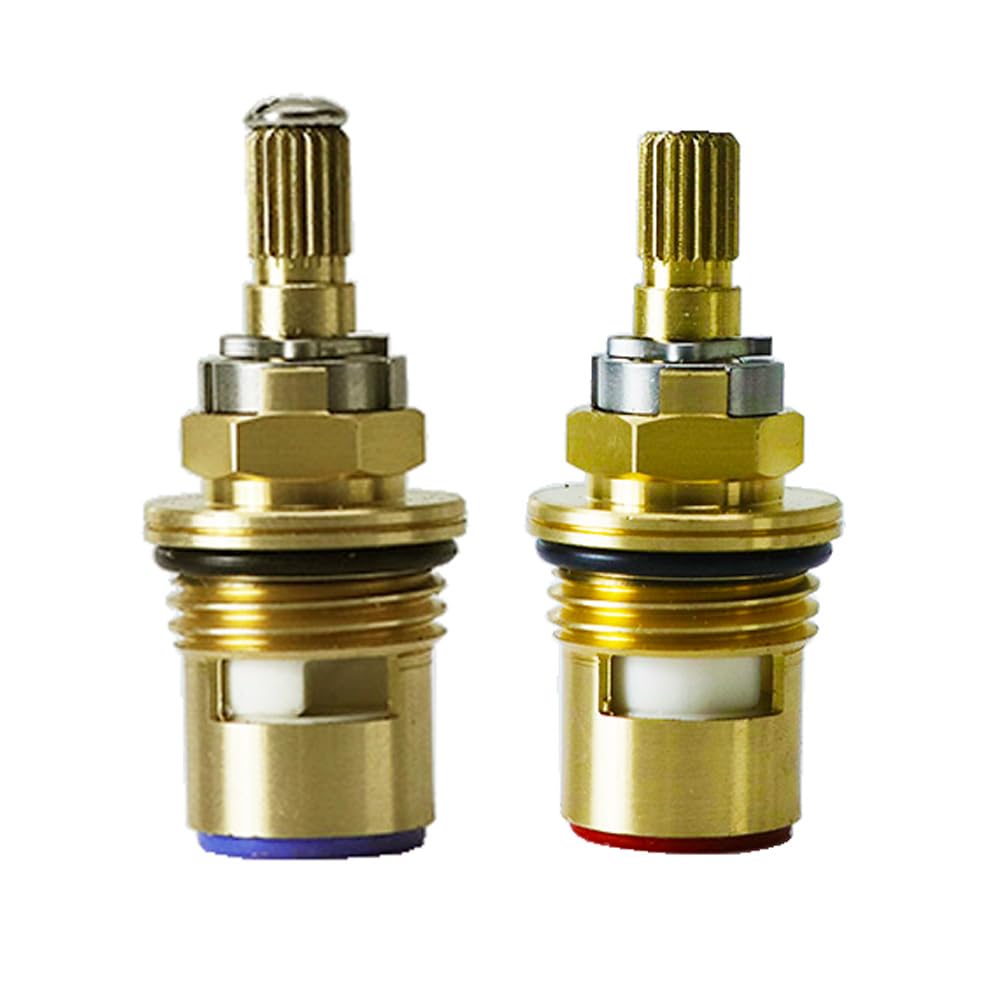 Kohler K-GP77005-RP & K-GP77006-RP Ceramic Valve Set - Rough Plate Finish - Compatible with Kohler Faucets - Perfect for Bathroom & Kitchen Sink Repairs