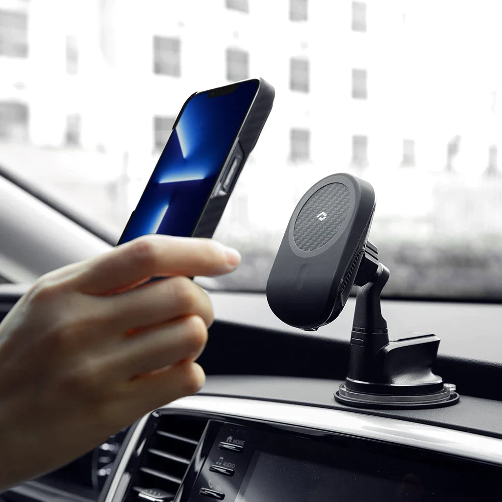 MagEZ Car Mount Lite/Pro - Magnetic Phone Holder for iPhone & Android - Secure Dashboard & Air Vent Mount - Perfect for GPS Navigation & Hands-Free Driving (USA Only)
