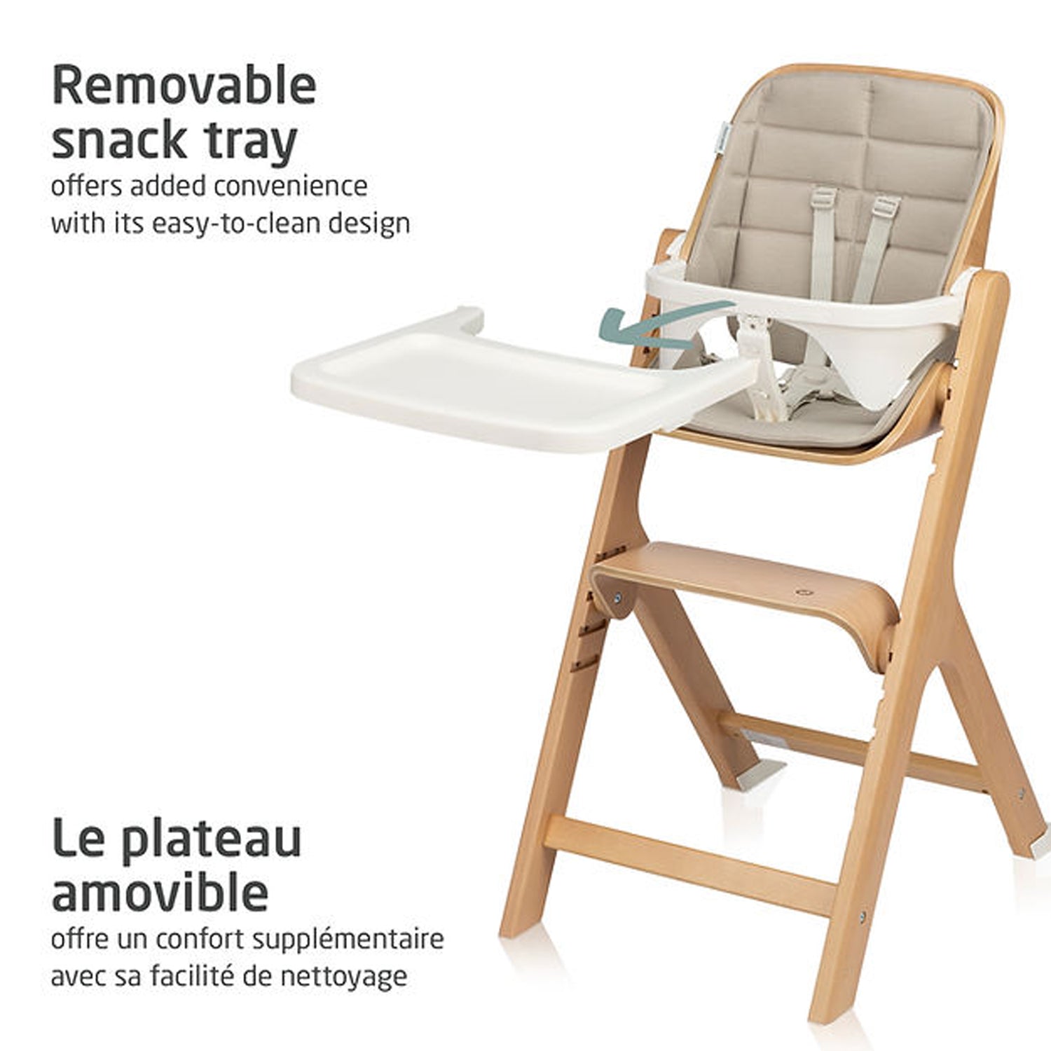 Maxi Cosi Nesta High Chair - Adjustable Baby Feeding Chair with 3 Recline Positions & Removable Tray - Perfect for Infants & Toddlers at Home or Restaurant