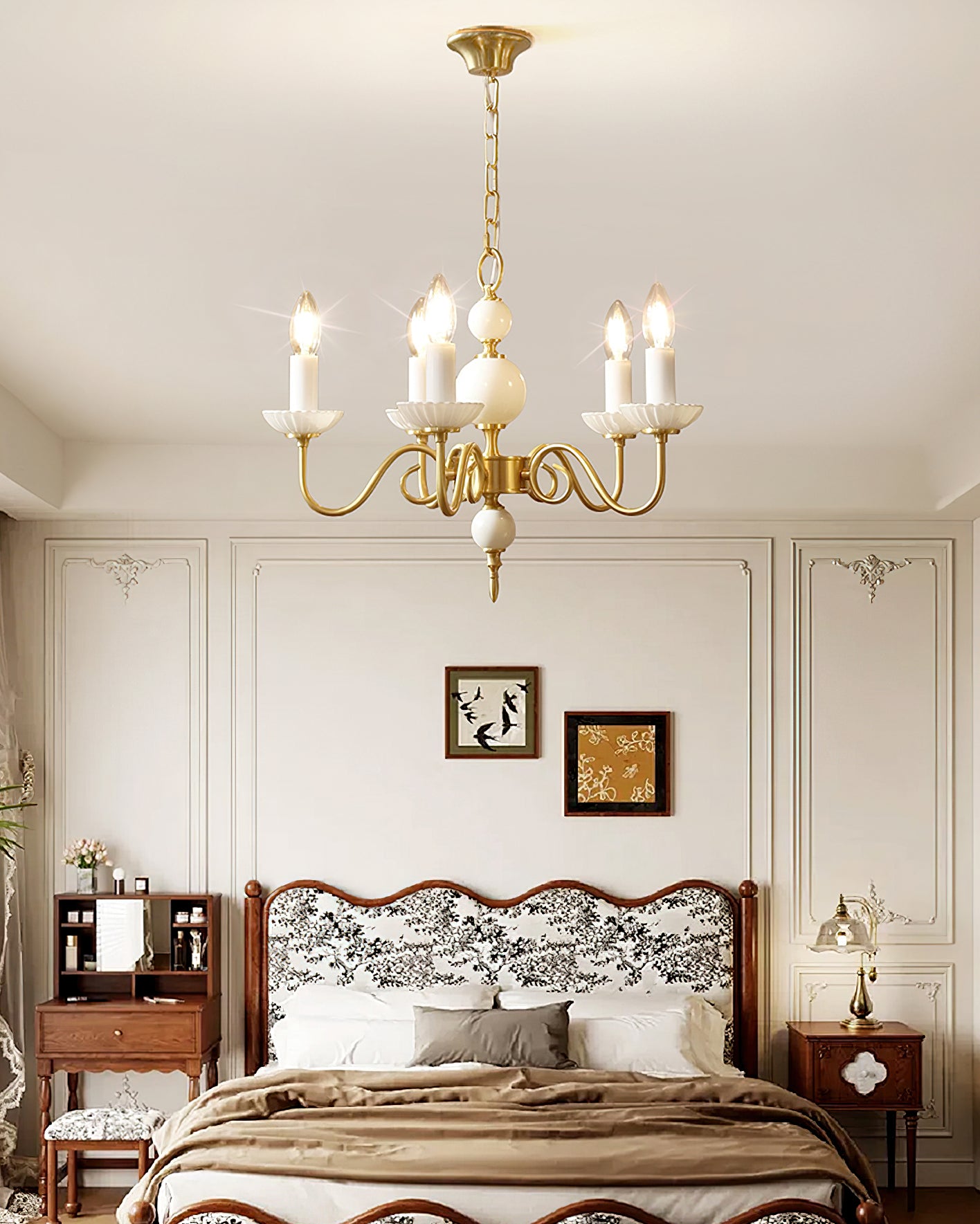 Carlita Chandelier - Elegant Crystal Ceiling Light Fixture for Dining Room, Living Room & Bedroom | Modern Home Decor Lighting