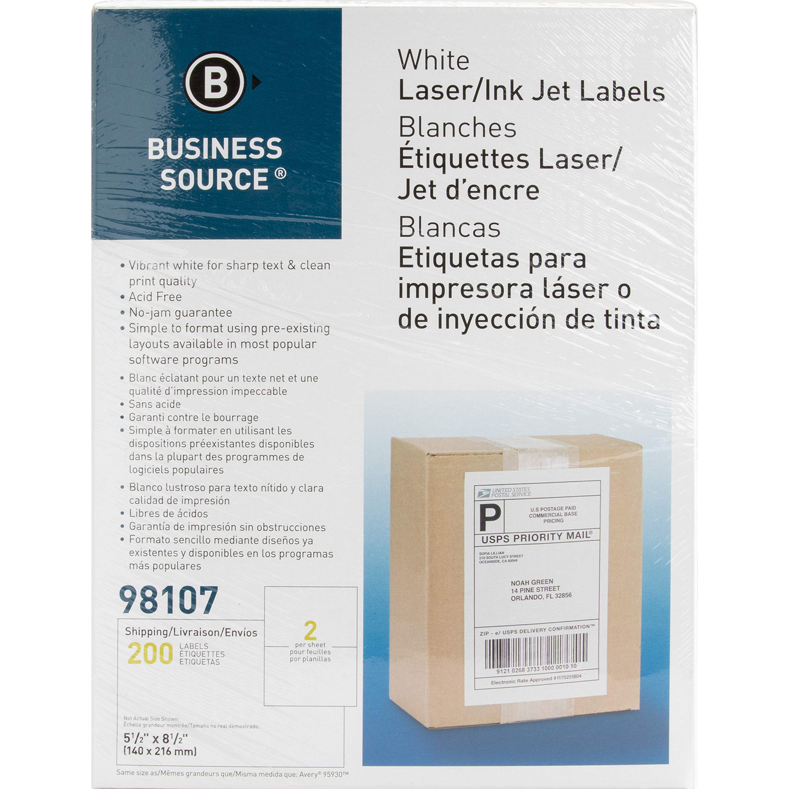 Premium White Shipping Labels 1000pk - for Ecommerce & Online Stores