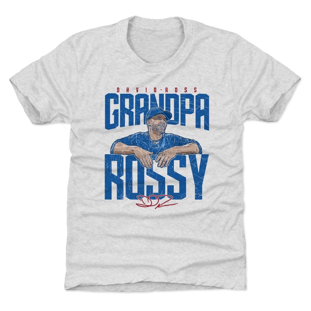 500 LEVEL David Ross Kids T-Shirt - Grandpa Style Baseball Tee for Boys & Girls | Perfect for Baseball Games, Family Outings & Casual Wear