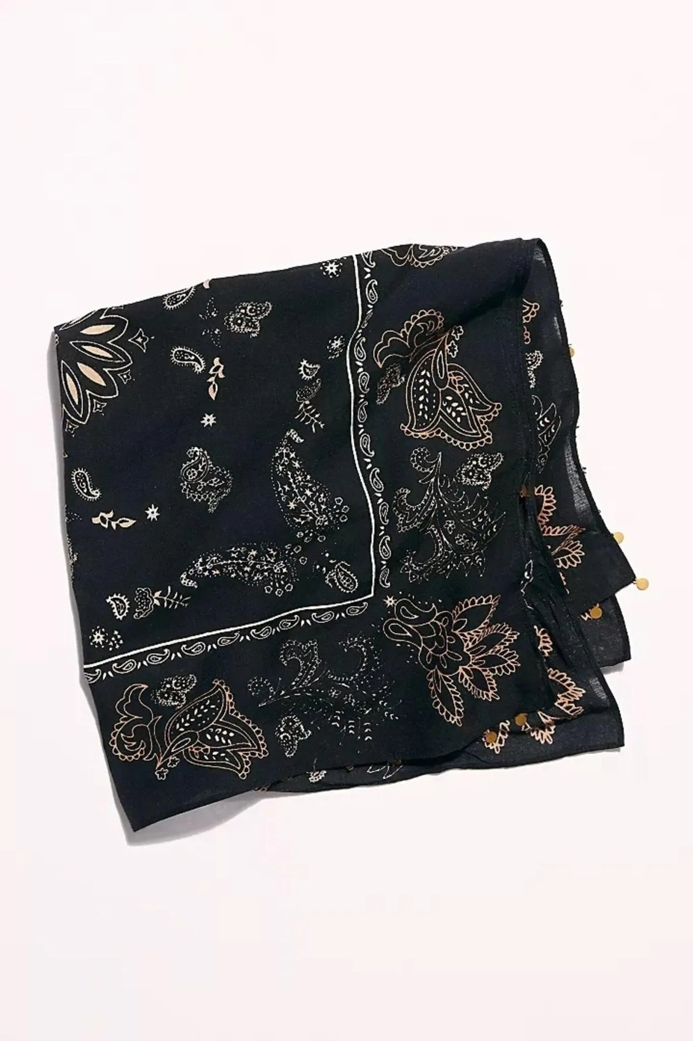 Stylish Paisley Print Bandana for Women & Men - Fashionable Cotton Scarf for Outdoor, Music Festivals & Everyday Use