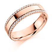 0.26ct Diamond Eternity Band Ring - Half Eternity Wedding Band for Women, Perfect for Anniversaries, Engagements & Special Occasions