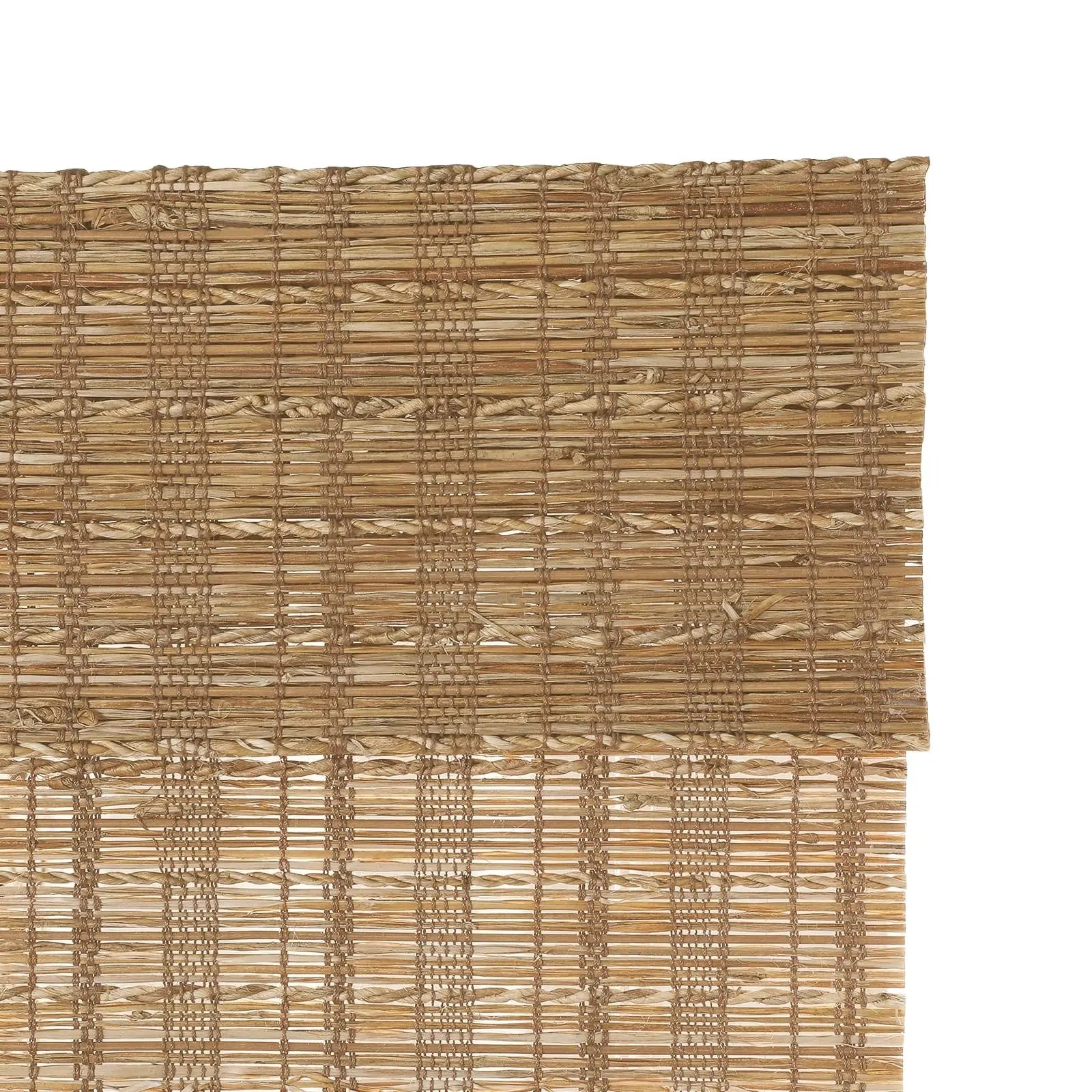 Natural Jute Bamboo Woven Window Shade - Cinnamon Brown | Eco-Friendly Room Darkening Shades for Living Room, Bedroom & Office