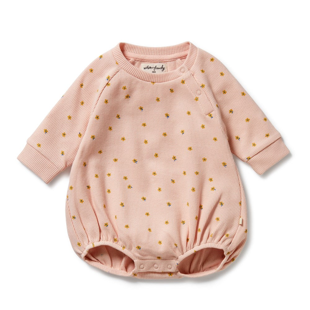 Little Fleur Organic Waffle Bodysuit for Babies - Soft Cotton Infant Onesie with Snap Closure - Perfect for Newborns, Sleepwear & Everyday Outfits