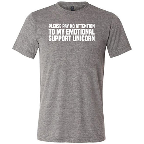Emotional Support Unicorn T-Shirt - Funny Unisex Graphic Tee for Men & Women - Perfect for Therapy Sessions, Anxiety Relief & Mental Health Awareness