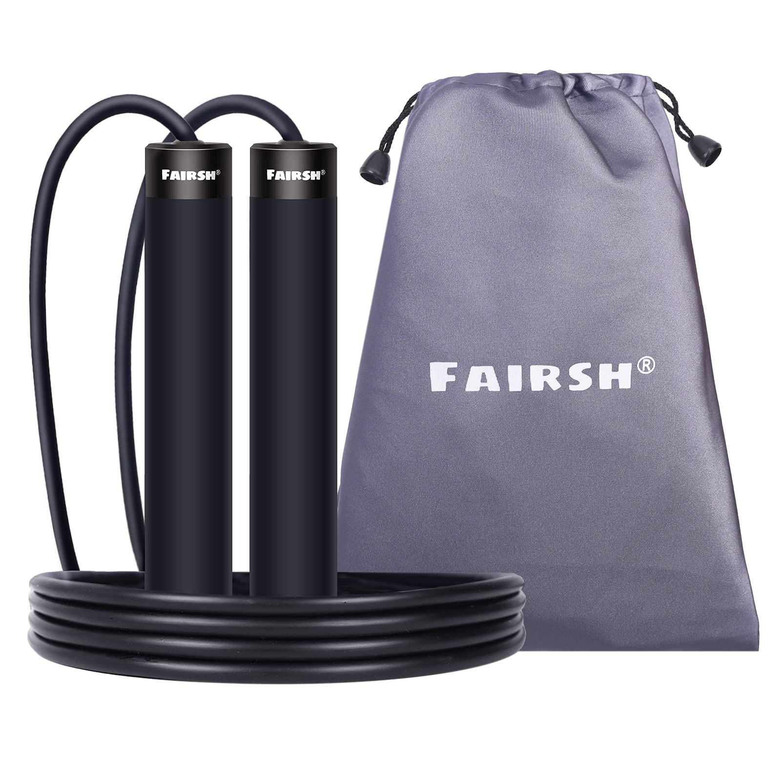 Fairsh Professional Speed Jump Rope - 360° Swivel Bearings & Tangle-Free Adjustable Cable with Ergonomic Silicone Handles - Ideal for CrossFit, HIIT, Boxing, Home & Gym Workouts - Perfect Fitness Equipment for Men & Women - Great for Cardio Training, Weight Loss & Endurance Building