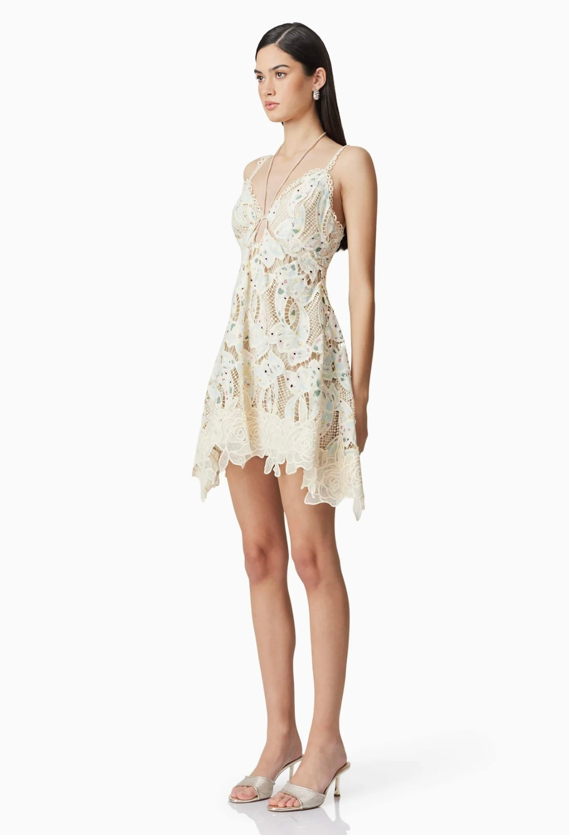 Kyla Floral Mini Halter Dress - Women's Summer Boho Sundress for Beach, Vacation & Date Night | Lightweight & Comfortable