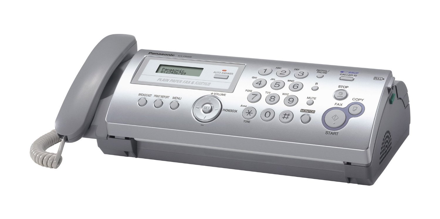 Panasonic KX-FP205 Plain Paper Fax Machine with Thermal Transfer Technology - Home & Office Faxing and Copying Solution for Small Businesses