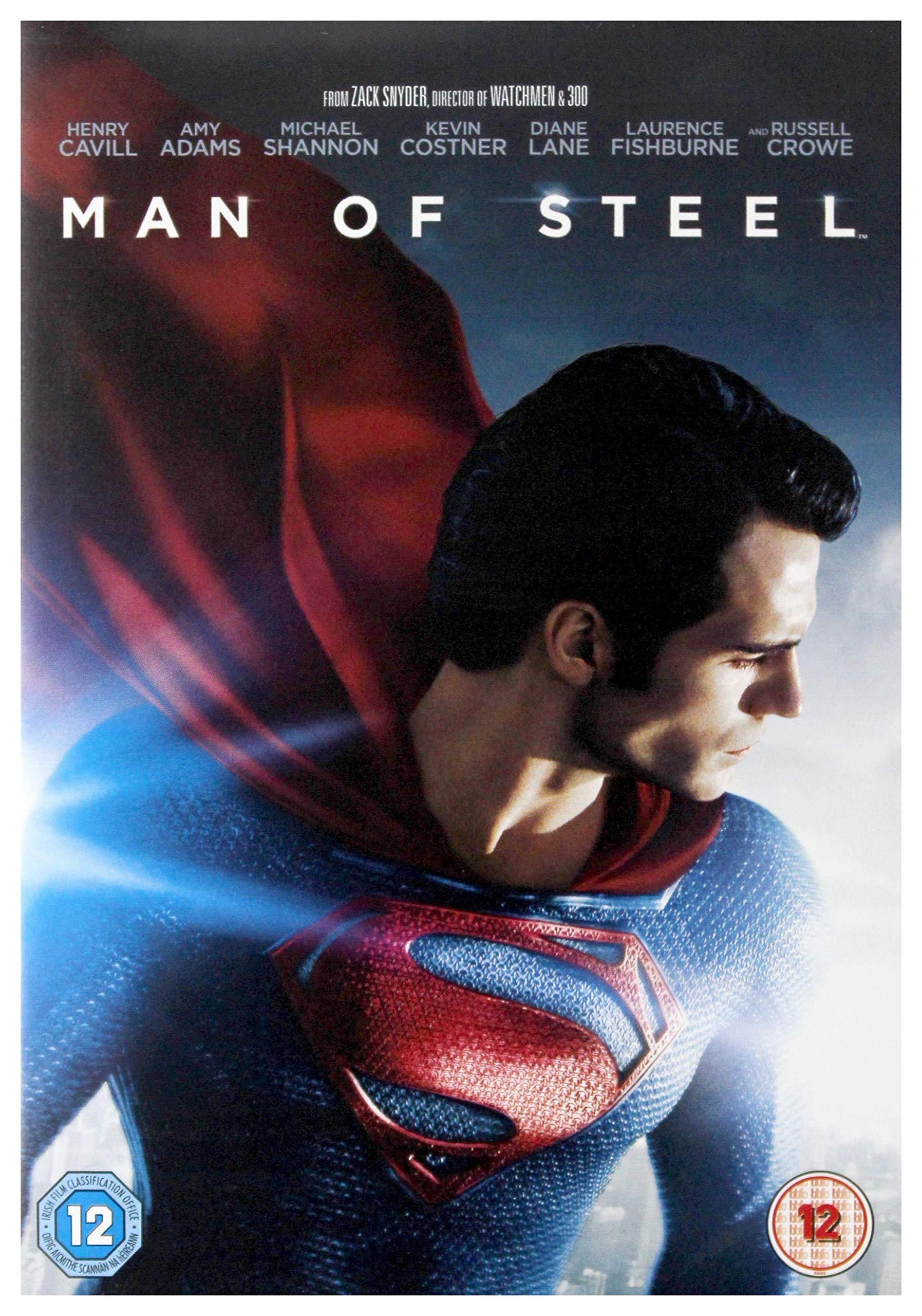Man Of Steel Superman DVD 2013 Blu-ray Edition | Action Superhero Movie | Perfect for Movie Nights & DC Fans Collection