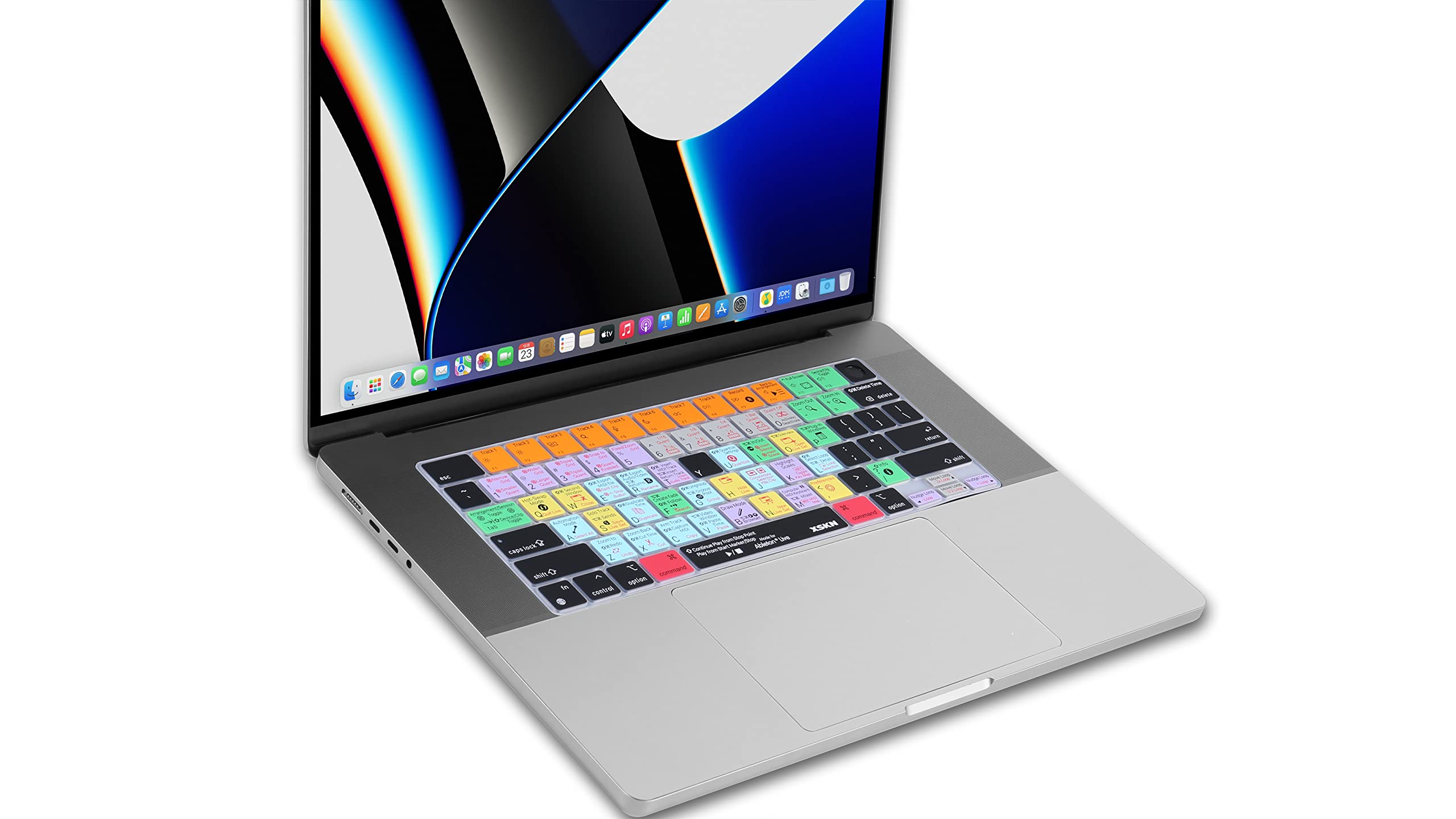 Ableton Live Shortcut Silicone Keyboard Cover for MacBook Pro 14 (2021) - US Layout | K-399 | Perfect for Music Production & Live Performance