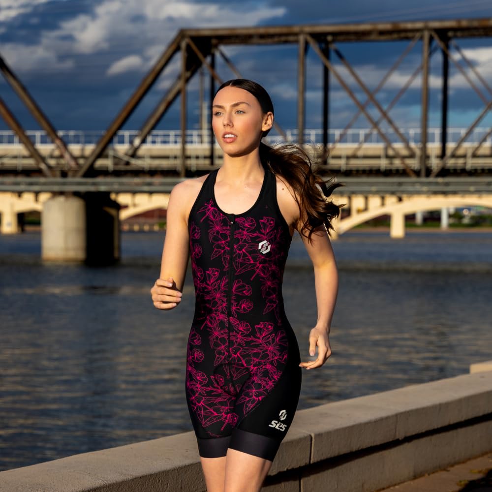 Premium Women's Triathlon Suit - High-Performance One-Piece Trisuit for Female Athletes - Breathable & Quick-Dry Tri Suit for Swimming, Cycling & Running - Ideal for Ironman & Sprint Races