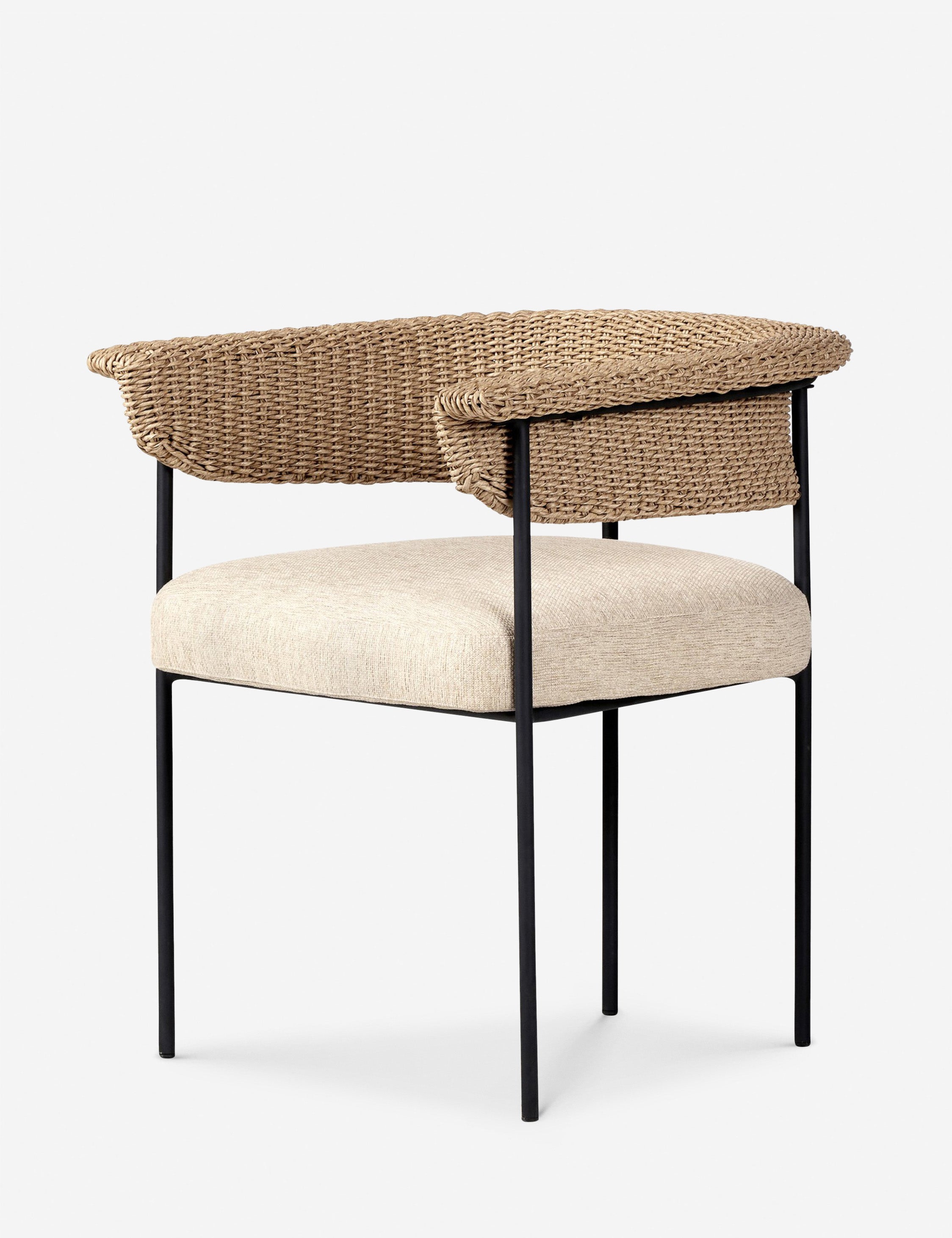 Arija Modern Indoor Outdoor Dining Chair - Weather-Resistant Patio, Garden, Restaurant & Home Dining Furniture for Comfortable Seating