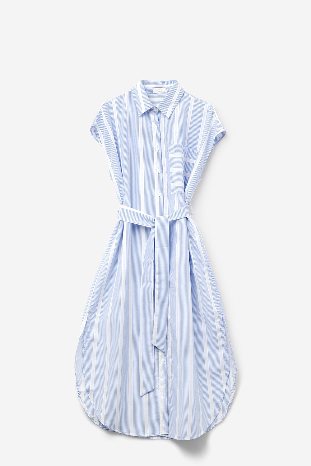 Blue and White Striped Sleeveless Maxi Dress - Perfect for Beach Vacations, Summer Parties & Casual Outings