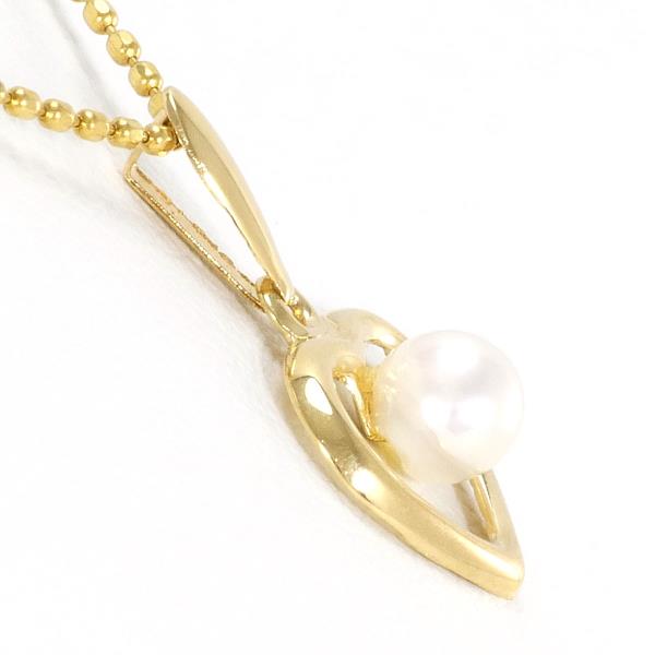 18K Yellow Gold Pearl Necklace for Women - Elegant Bridal Jewelry, Wedding Gift, Anniversary Present - Perfect for Formal Events & Special Occasions