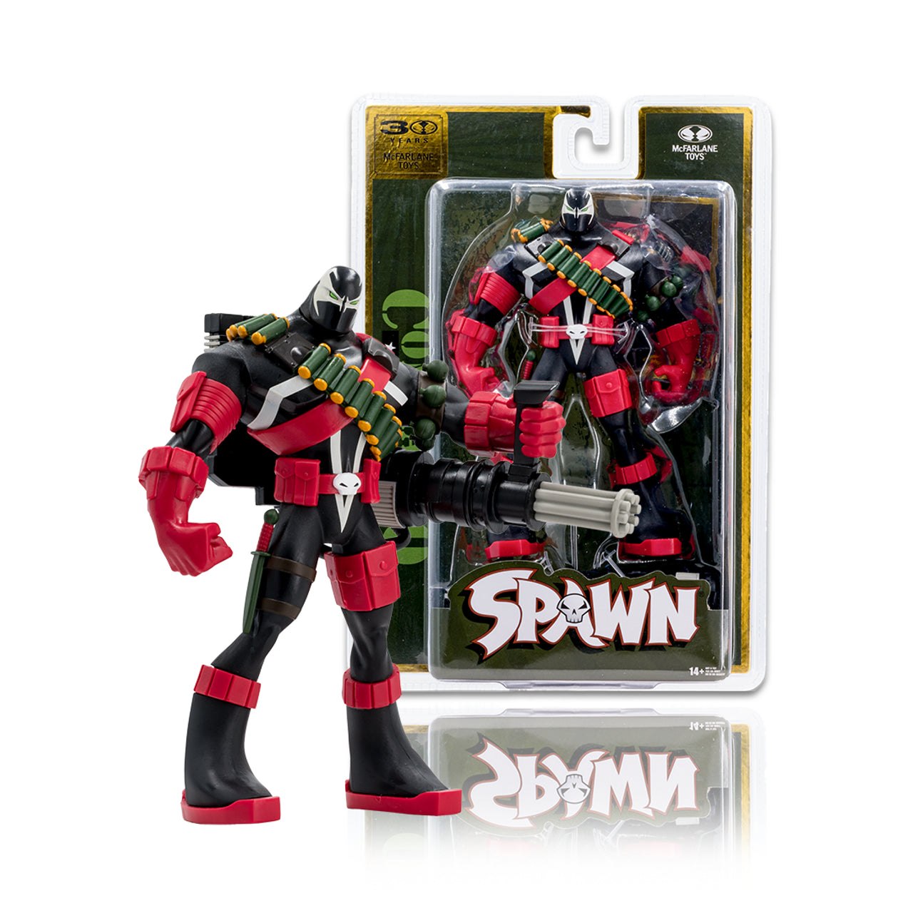 McFarlane Toys 30th Anniversary Commando Spawn Action Figure - Digitally Remastered Collectible for Display & Gifts | Perfect for Comic Fans & Collectors