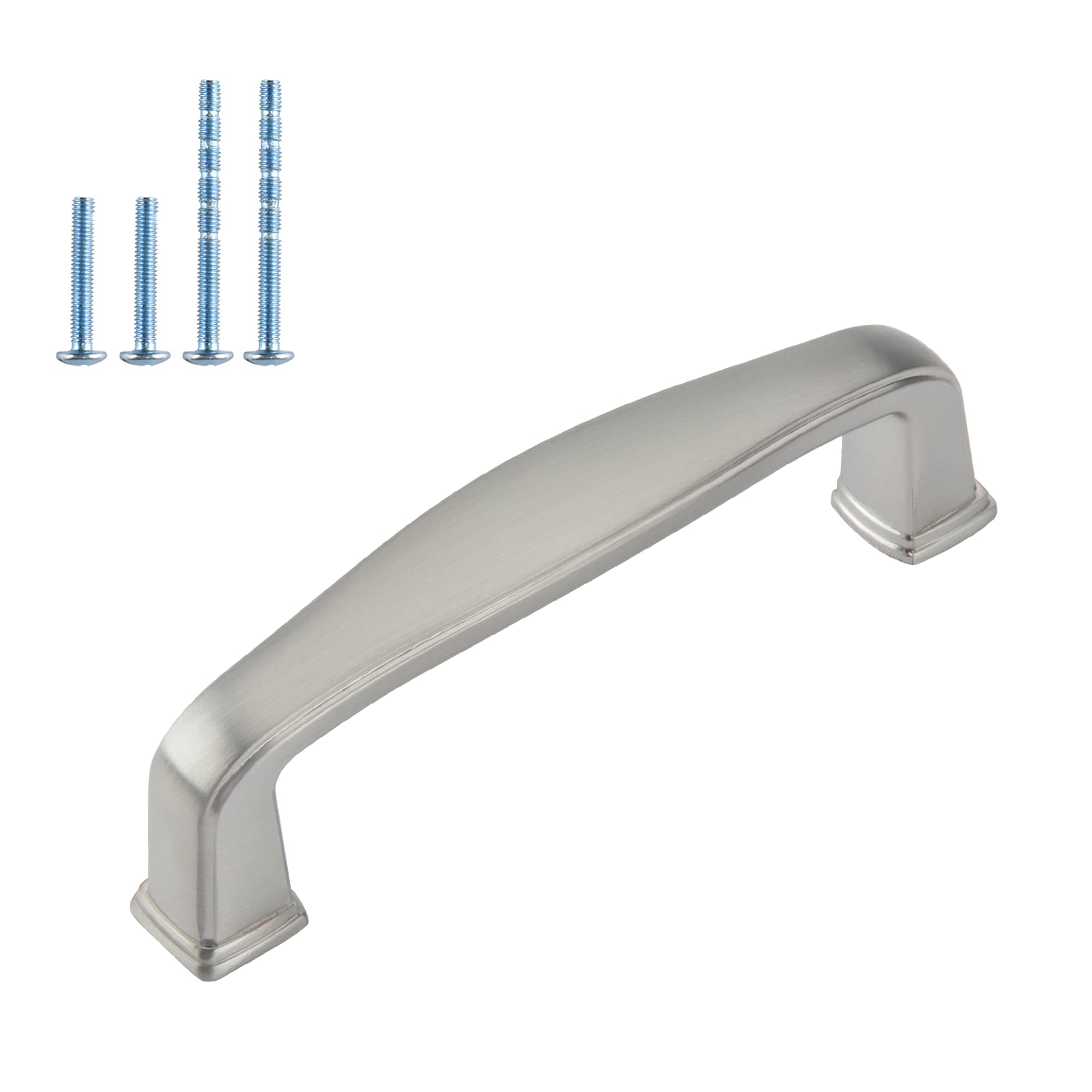 15-Pack Brushed Nickel Cabinet Pulls - 3 Inch Hole Center Zinc Alloy Drawer Handles for Kitchen Cabinets & Dresser Drawers | Durable Modern Hardware for Home Renovation & Furniture Upgrade