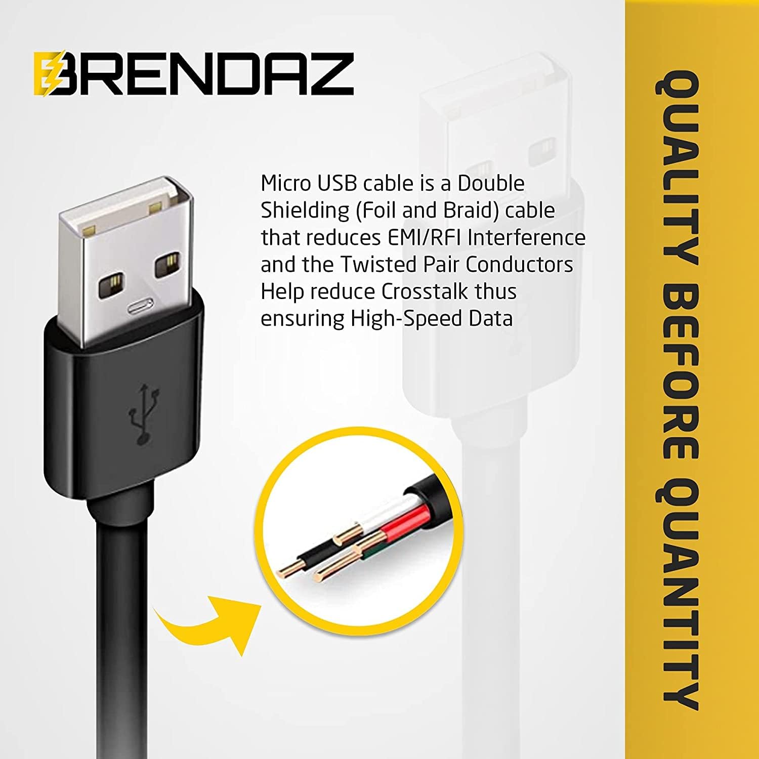 2 Pack USB Charging Cable for LG HBS-830 Tone Wireless Earbuds & HBS-510/Triumph Headphones - Fast Charging Cord for Home, Office, Travel & Gym Use