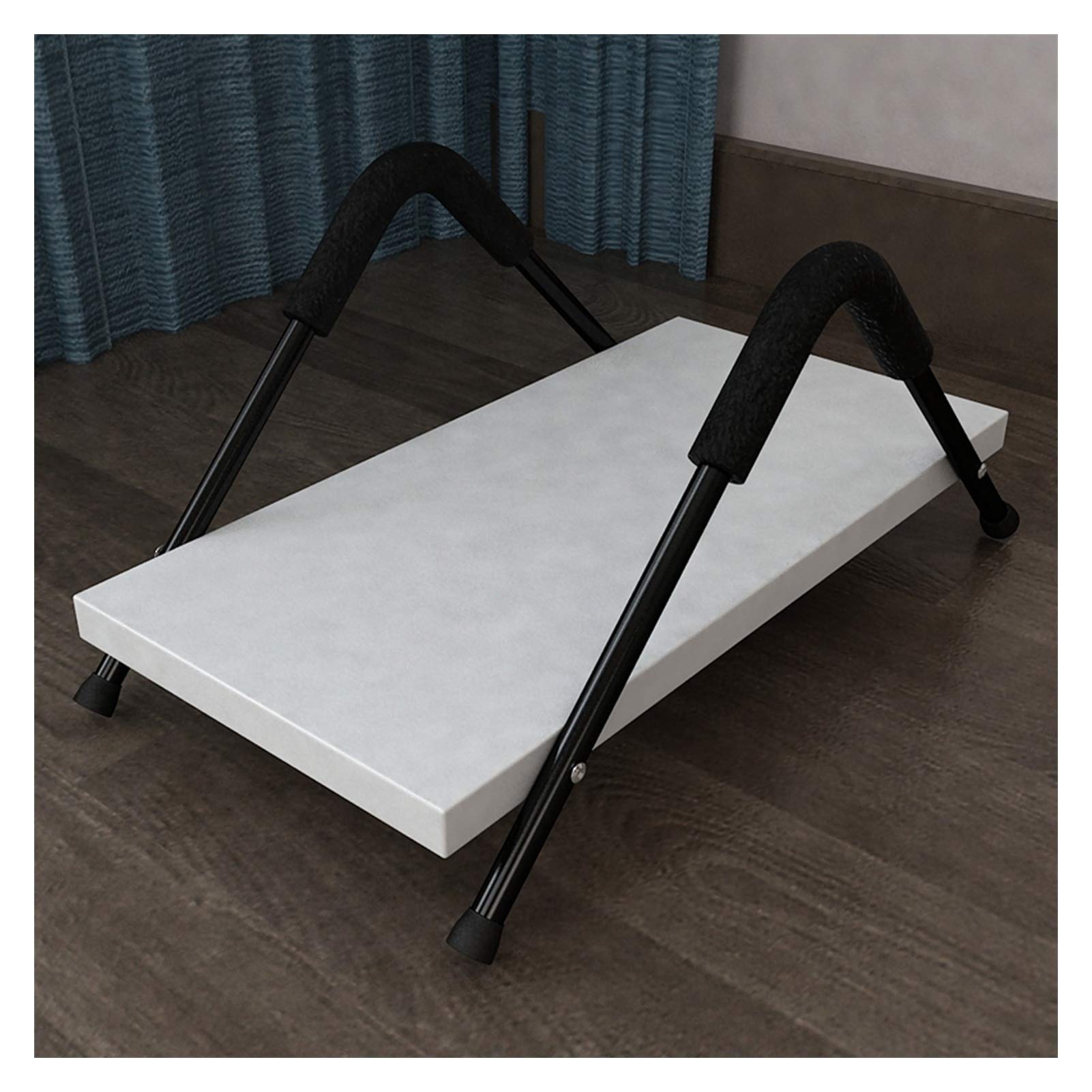 TOMYEUS CPU Holder Stand - Sturdy Metal Bracket & Corner Protector for Desktop PC Case | Space-Saving Computer Tower Organizer for Office & Home Workspace | Compact PC Storage Solution with Anti-Slip Protection (Color: Black) - Perfect for Clutter-Free Desks, Gaming Setups & Workstations