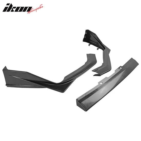2015-2017 Subaru WRX STI S208 3-Piece Front Bumper Lip Spoiler - Unpainted PP Material | Aggressive Style Upgrade for Street Racing & Car Shows