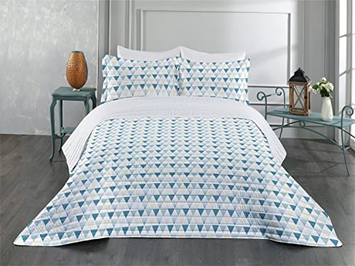 Cadet Blue Ivory and White