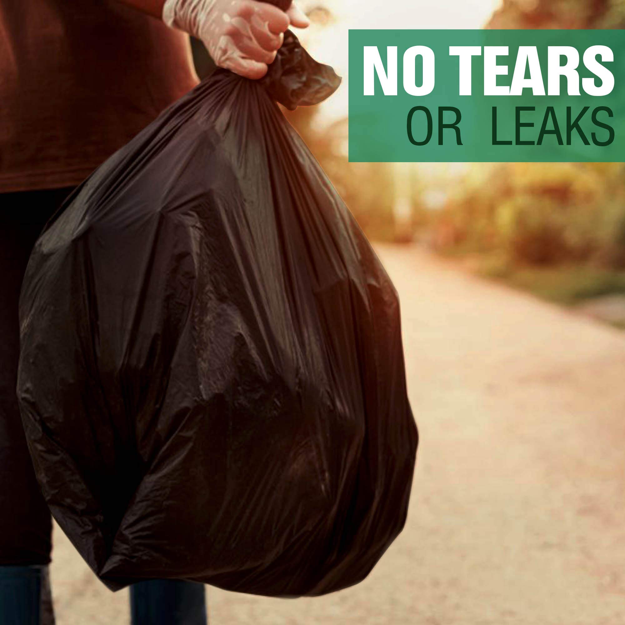 Heavy Duty 30-33 Gallon Trash Bags - MegaValue Pack of 250 Large Black Garbage Bags | High Density, Extra Strong & Leak Proof | Perfect for Kitchen, Office, Outdoor & Commercial Use