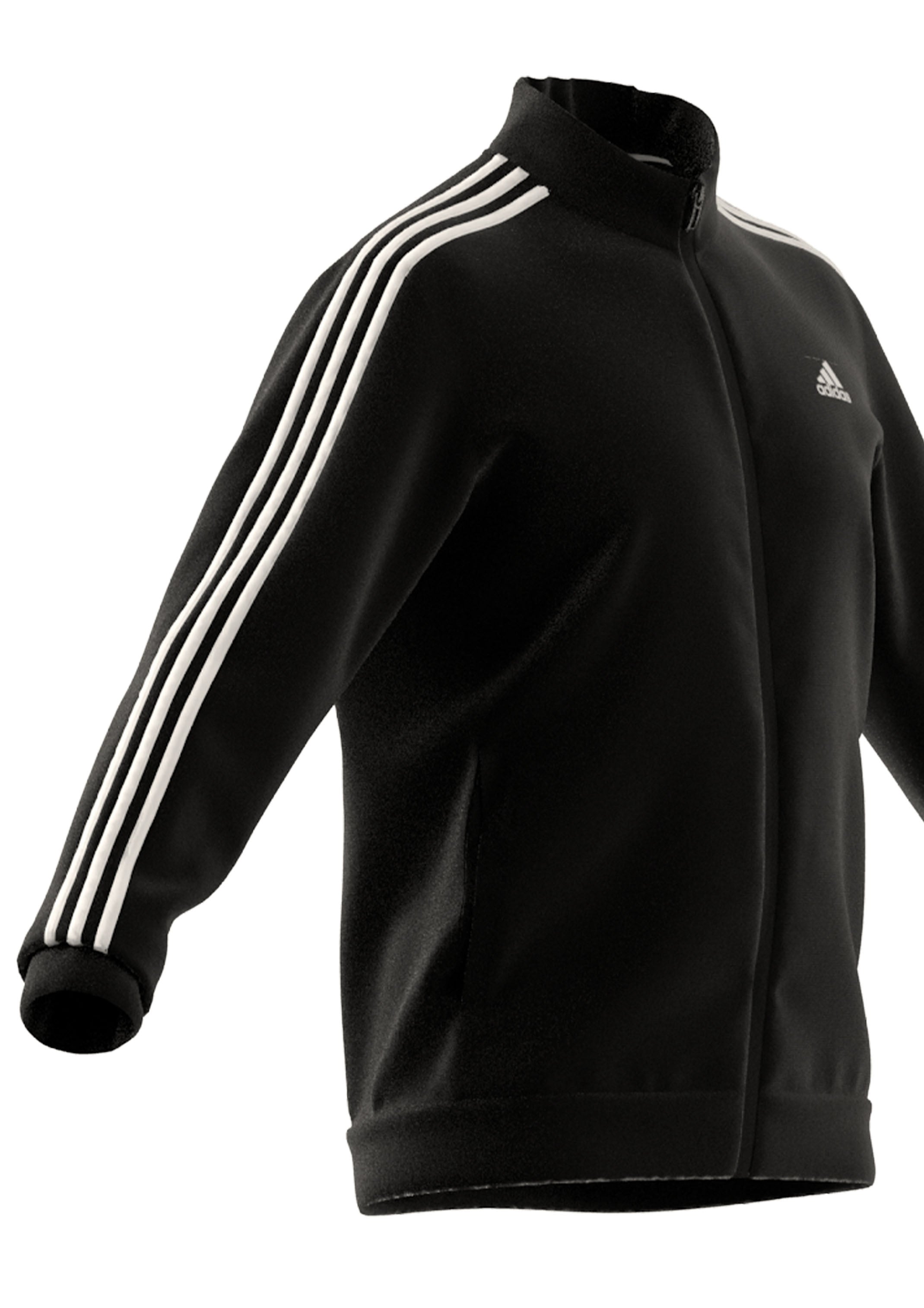 Adidas Men's Warm-Up Tricot Jacket - Black | Lightweight Running & Training Jacket for Gym, Jogging & Outdoor Sports
