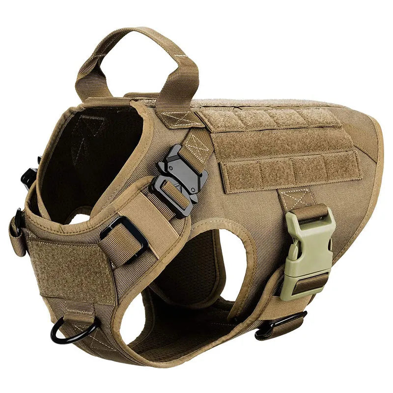 Premium Heavy Duty Tactical No Pull Dog Harness Kit - Adjustable Reflective Vest for Large Dogs - Perfect for Hiking, Training & Outdoor Adventures
