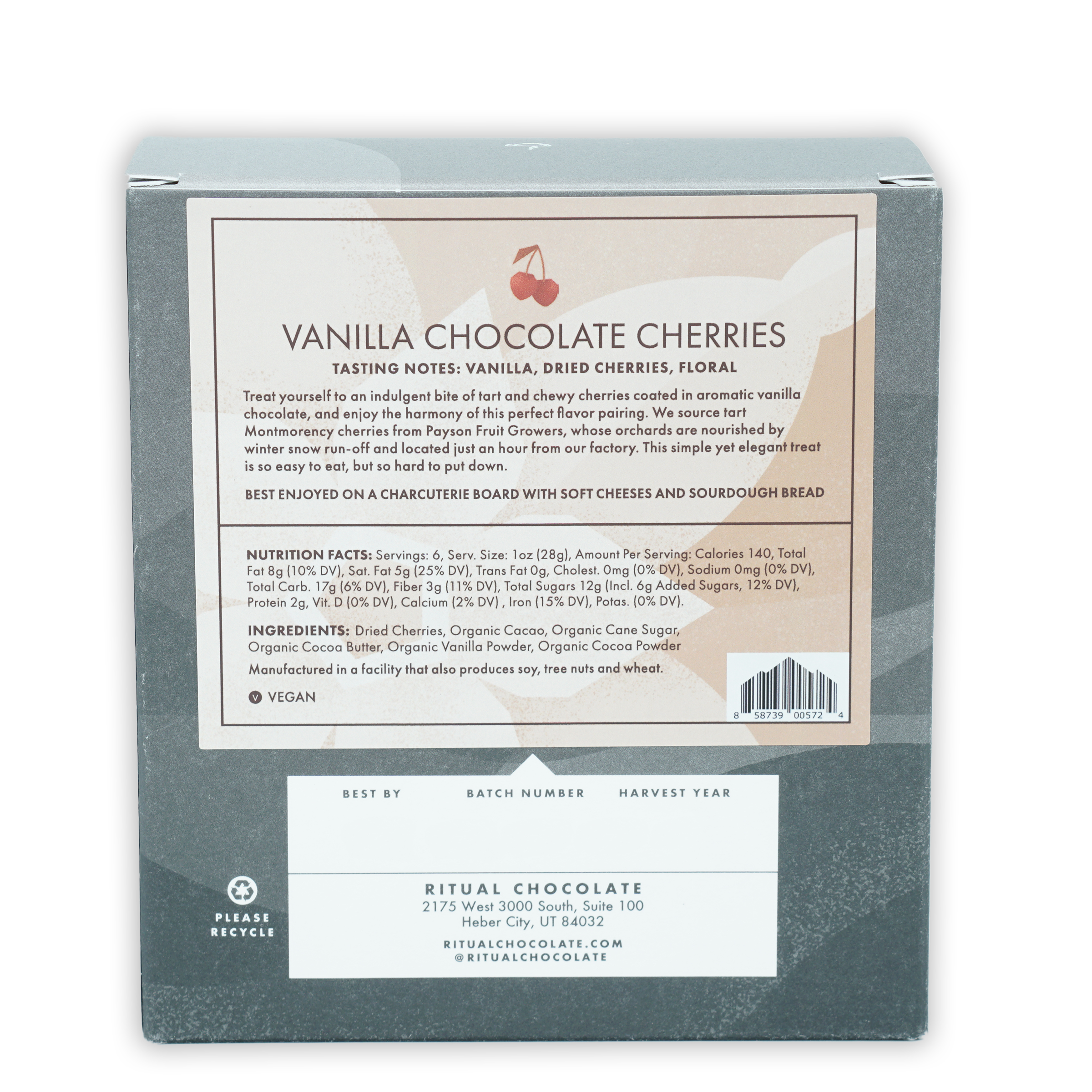 Premium Vanilla Chocolate Covered Cherries - Gourmet Dried Fruit Snack for Gifts, Parties & Desserts | Perfect for Valentine's Day, Christmas & Special Occasions