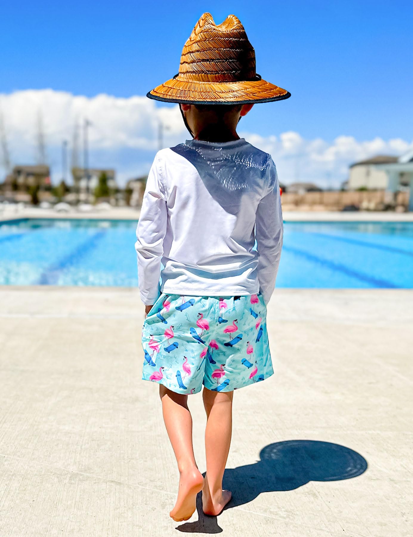 BFUSTYLE Boys Swim Trunks with Liner - Quick Dry Kids Bathing Suit for Pool & Beach