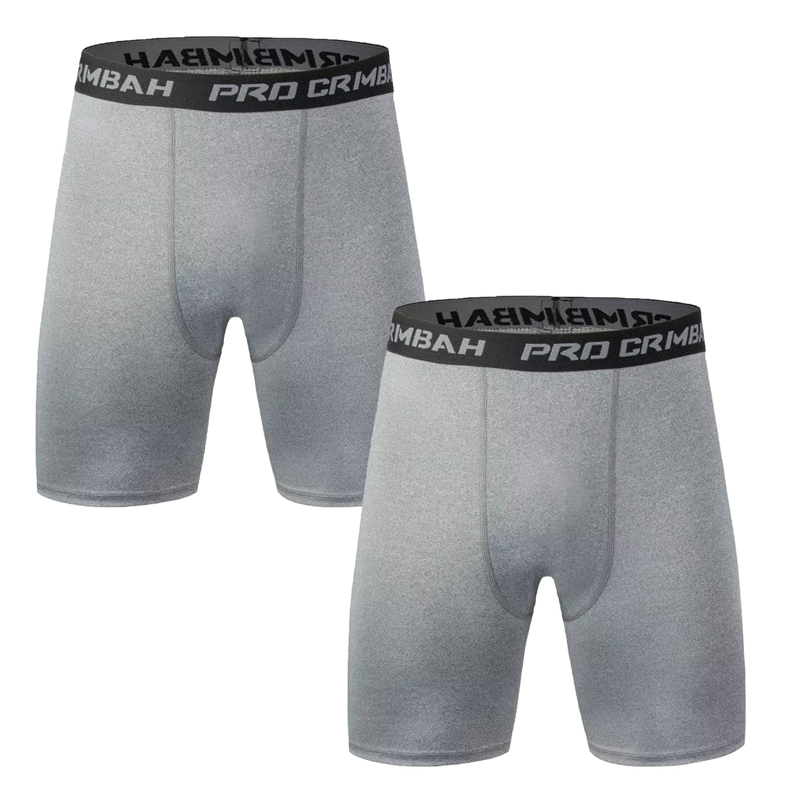 White Pro Combat Spats Shorts - Compression Leggings for Men & Women - Gym, Running, Workout, Sports