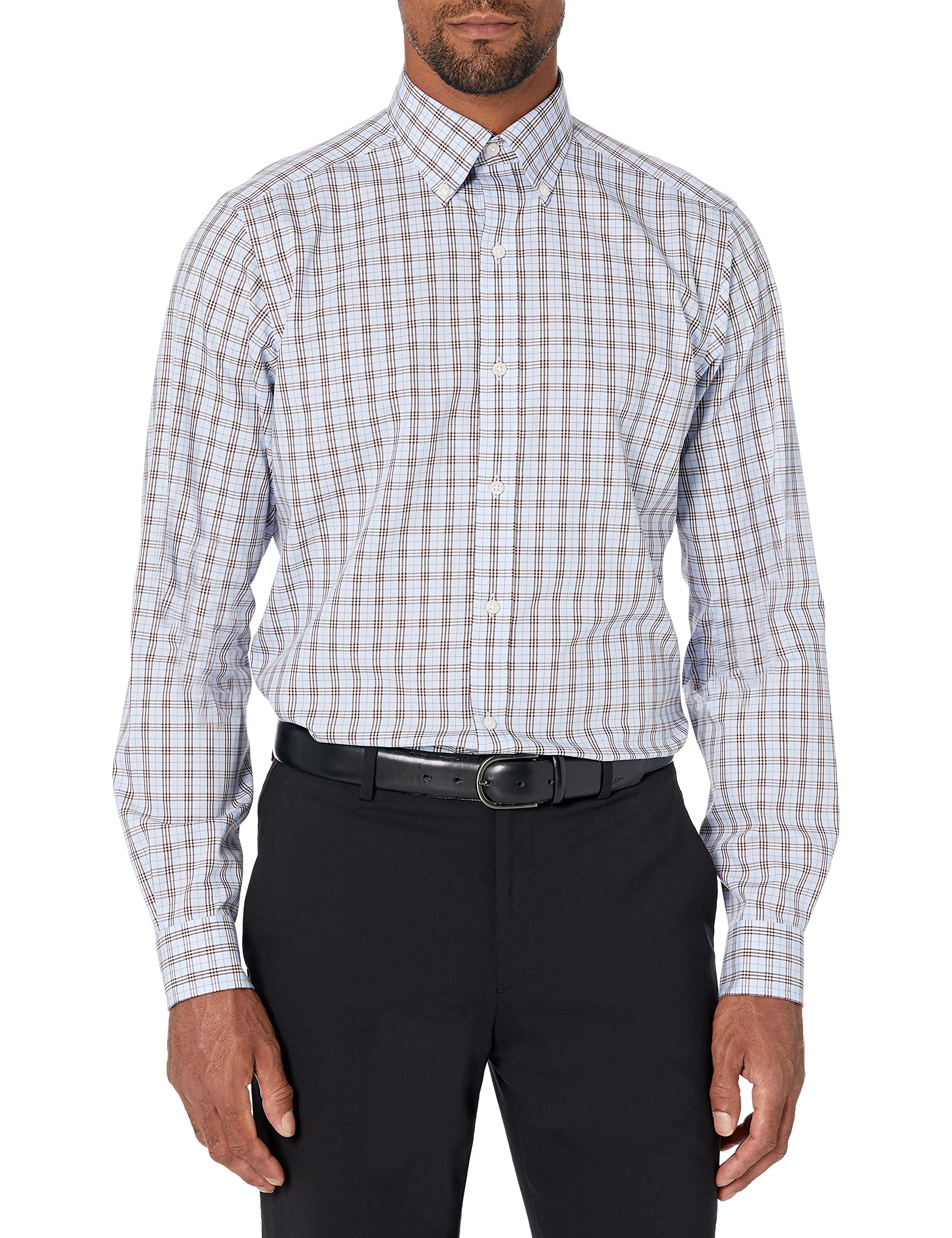 Men's Tailored Fit Button-Down Collar Dress Shirt | Formal & Business Attire | Perfect for Office, Weddings & Special Occasions