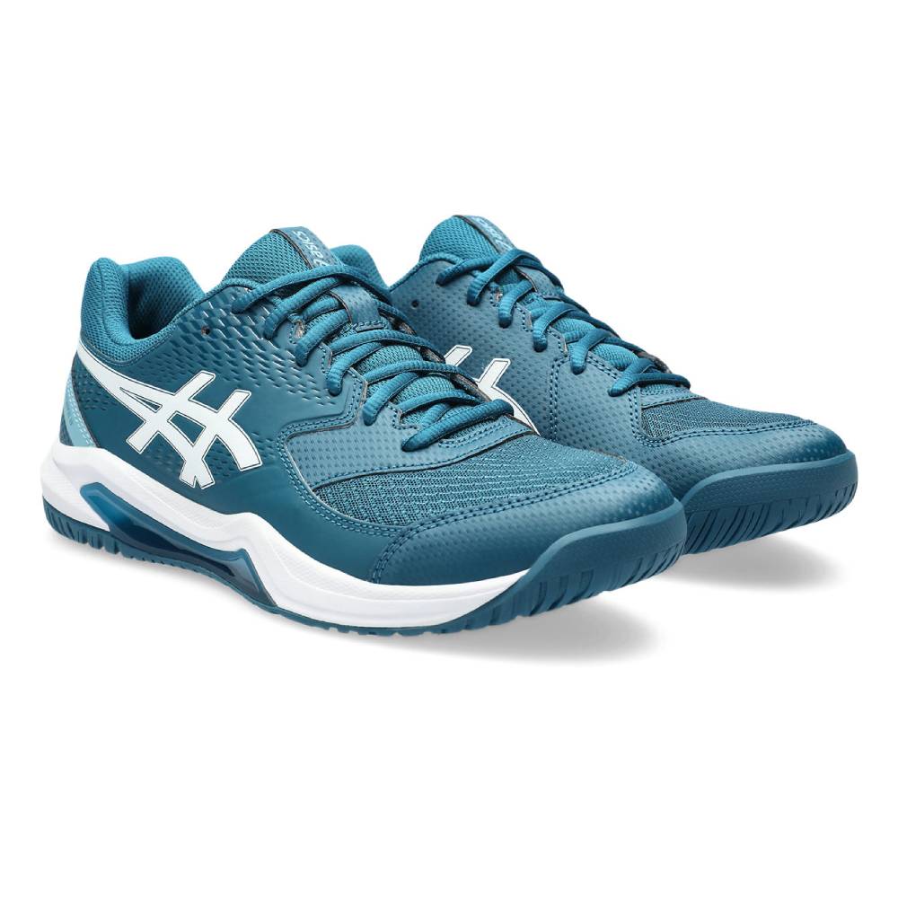 ASICS Gel-Dedicate 8 Men's Tennis Shoes - Lightweight Performance Court Shoes for Men (Teal/White) - Perfect for Tennis, Pickleball & Casual Wear
