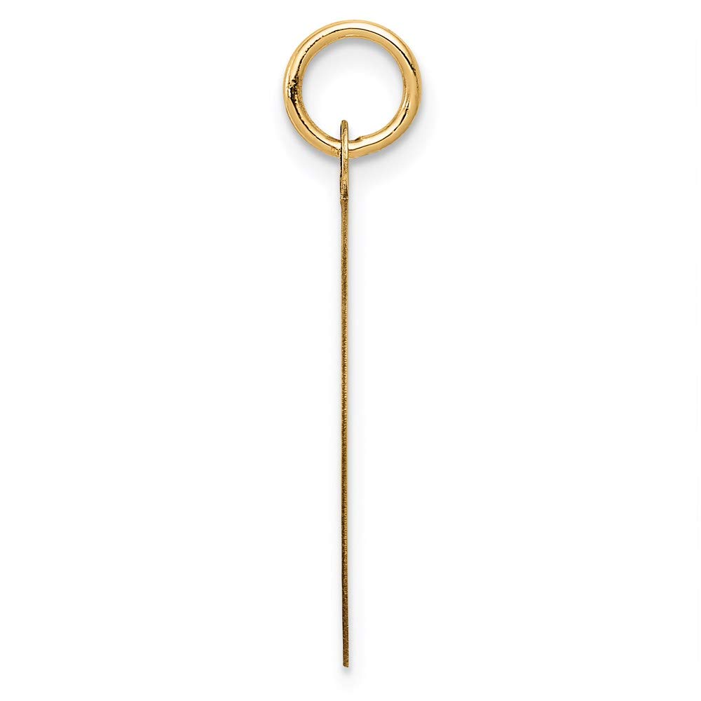 The Black Bow 14k Yellow Gold Happy Anniversary Disc Charm or Pendant, 19mm - Perfect for Anniversary Gifts & Jewelry Collections