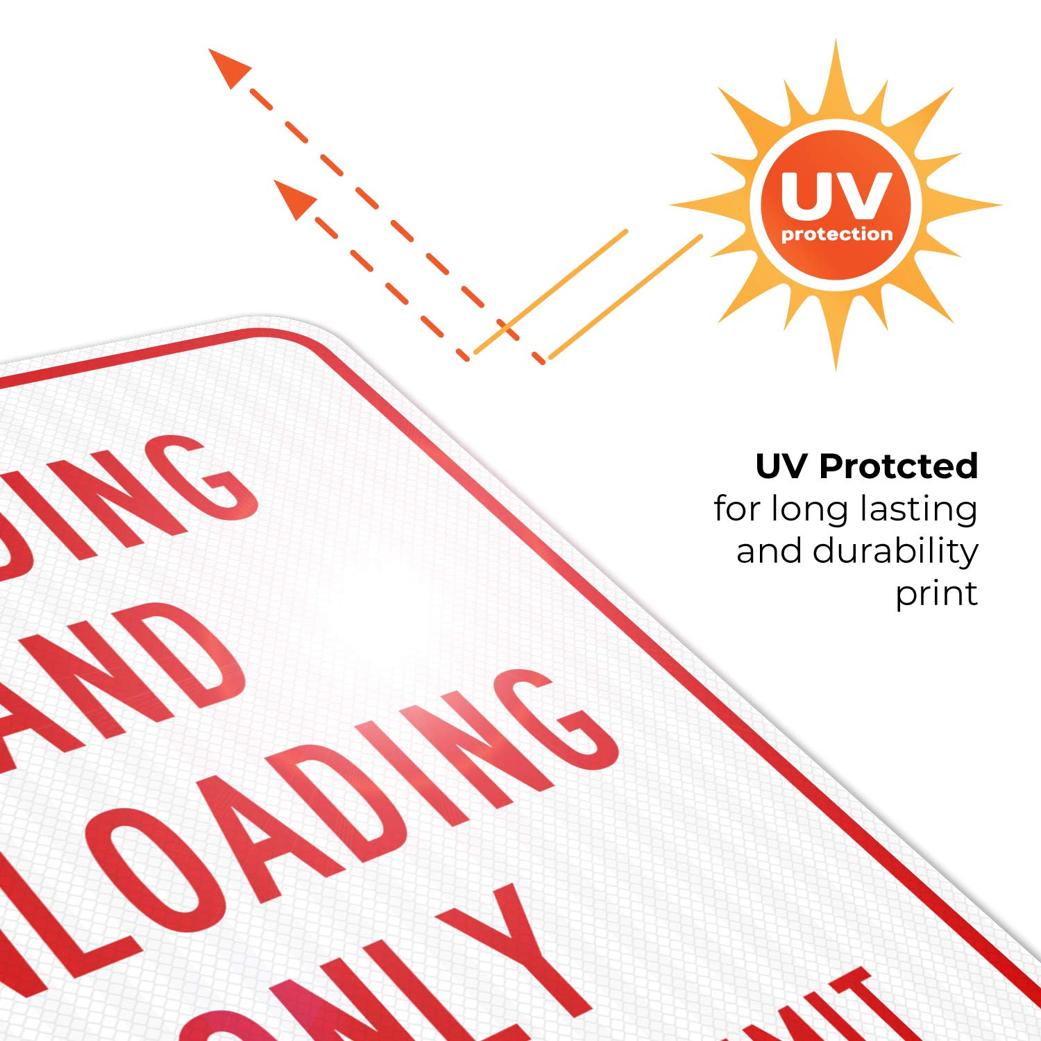 30 Minute Loading & Unloading Limit Sign - 18x24 Inches Reflective Aluminum Sign with 3M EGP Coating | Fade Resistant, Easy to Mount | Indoor/Outdoor Use | Made in USA | Perfect for Warehouses, Parking Lots & Loading Zones