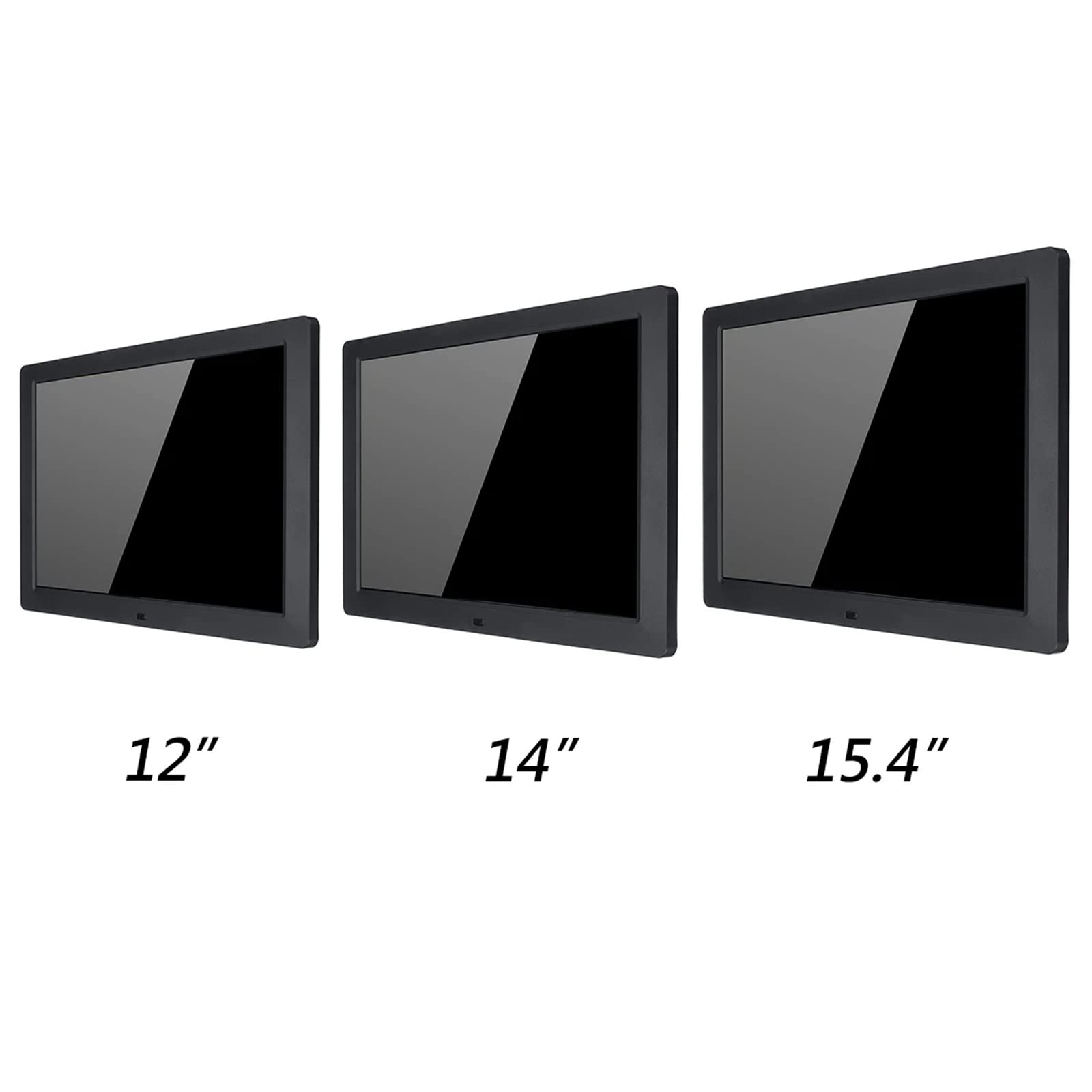 15.4 Inch Digital Picture Frame - 1280x800 HD LCD Display, Remote Control, Smart Electronic Photo Frame for Home & Office - Black Digital Photo Frame for Wall & Desk Display