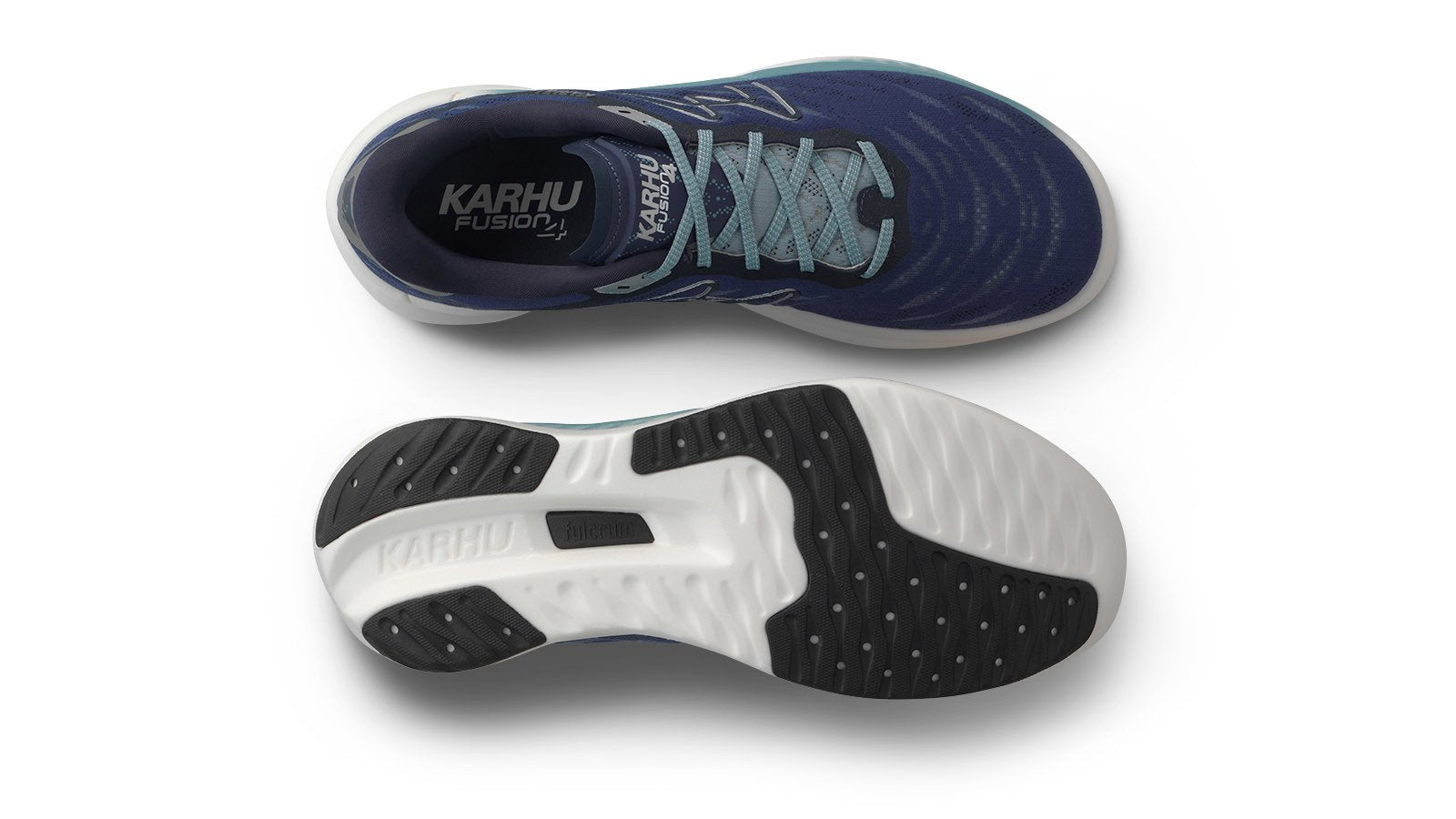 Men's Fusion 4.0 Running Shoes - Mood Indigo & Stone Blue Color | Lightweight Athletic Sneakers for Jogging, Gym Workouts & Daily Wear