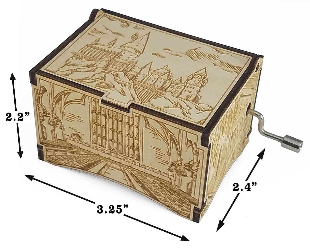 Harry Potter Hogwarts Castle Music Box with Hedwig's Theme - Collectible Movie Merchandise Gift for Women & Men - Perfect for Birthday, Christmas, Mother’s Day & Anniversary - Home Decor & Harry Potter Fan Collection Display