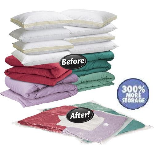 60 Pack Vacuum Seal Storage Bags - Medium Size Space Saver for Clothes, Blankets & Travel - Bulk Quantity Discount | Compact Organizing for Home, Dorm & Moving