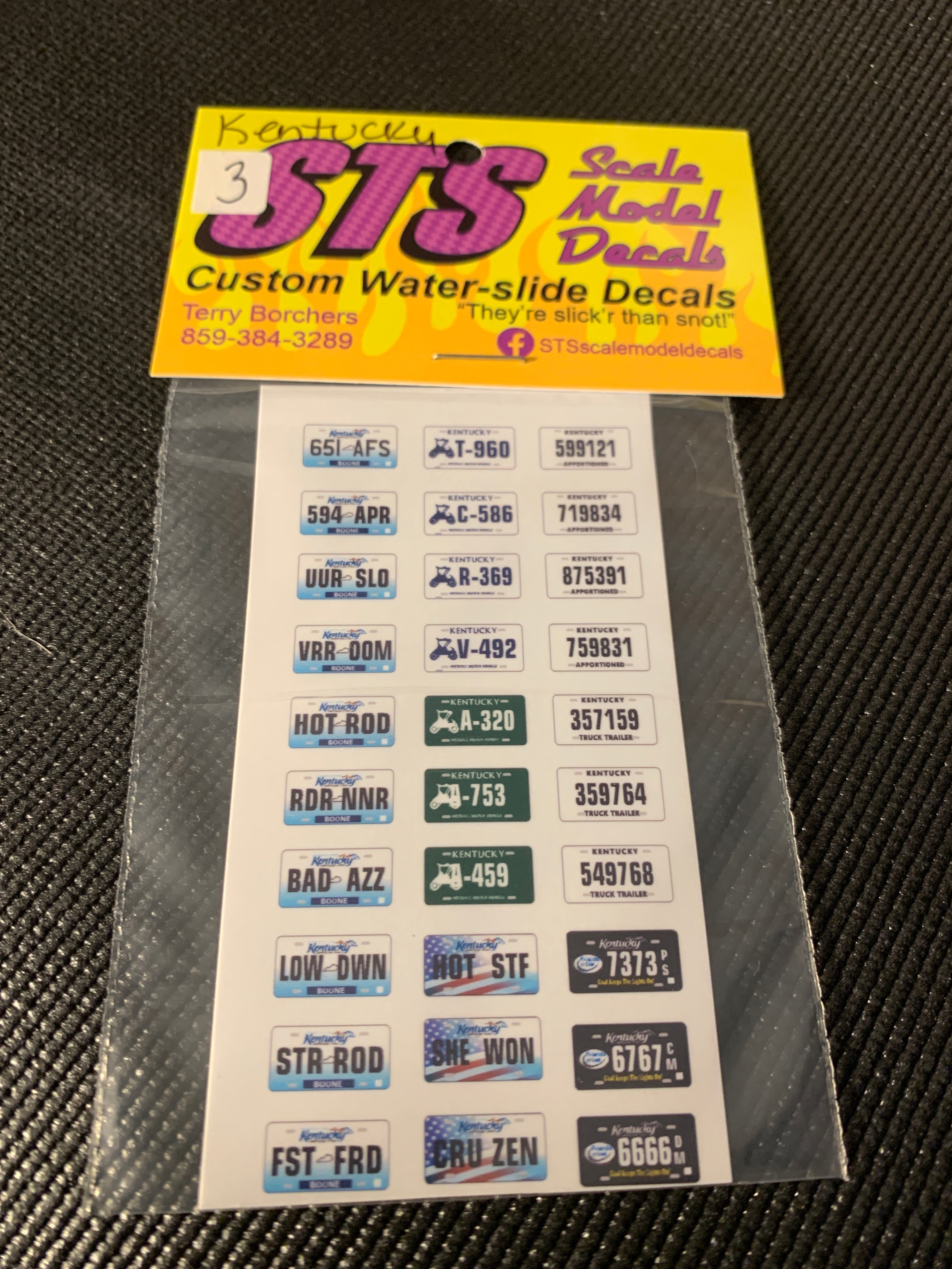Mississippi License Plate Assortment for 1:24 & 1:25 Scale Model Cars - Perfect for Diecast Collectors & Miniature Displays