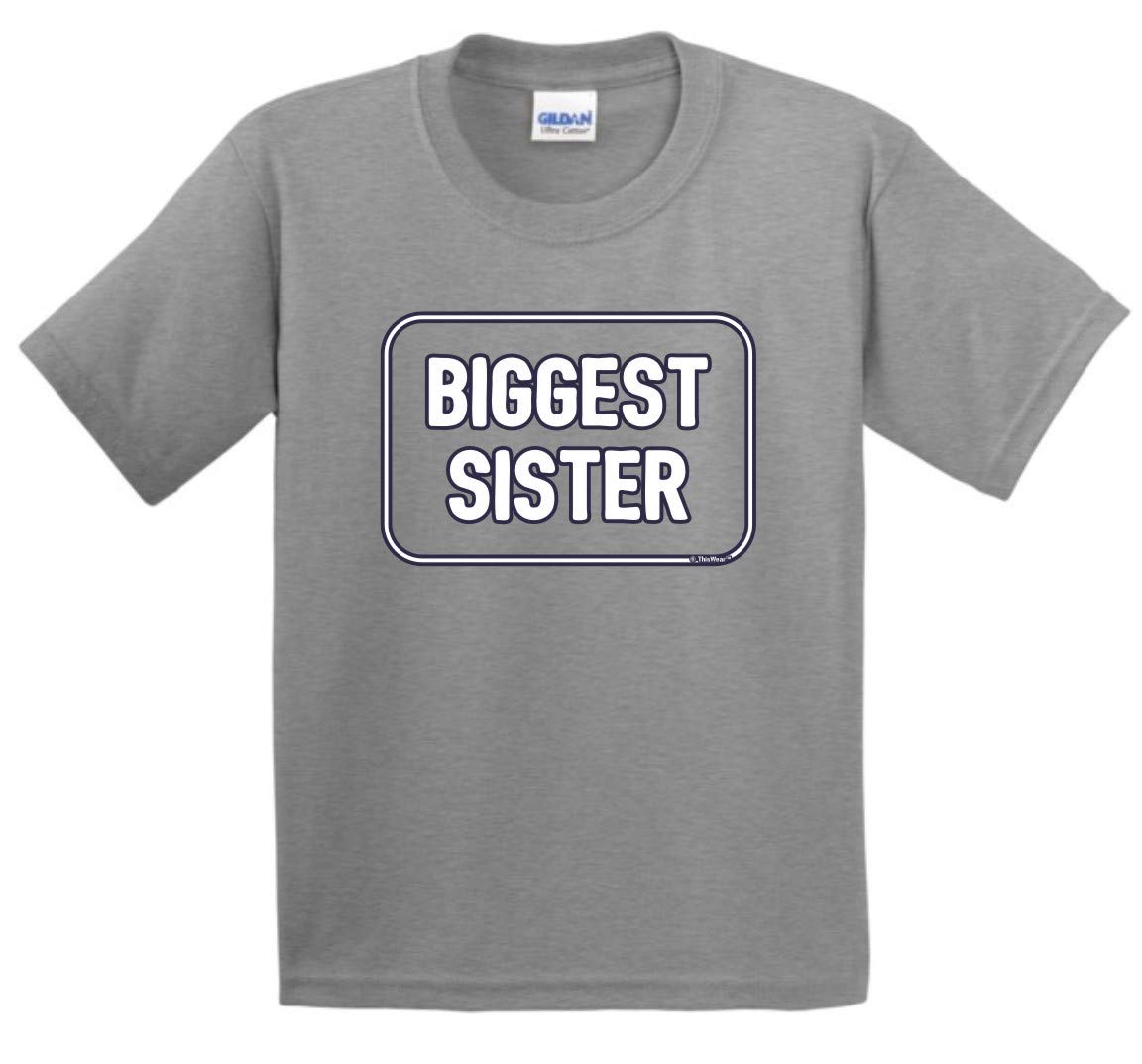 Best Big Sister Gifts for Youth - ThisWear Sibling Apparel T-Shirt - Perfect for Birthdays, Holidays & Family Celebrations