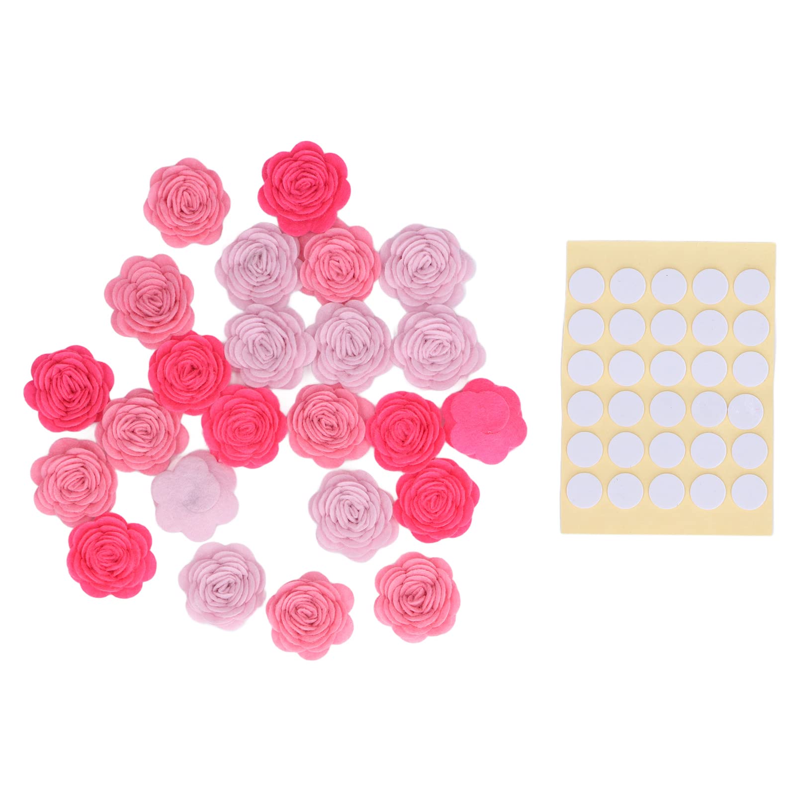 Artificial Rose Flowers for Wedding Decorations - 12 Pack Pink Gradient Silk Roses with Double Sided Tape for DIY Garland Making, Bouquets, Centerpieces, and Home Decor - Realistic Touch & Reusable Floral Arrangements