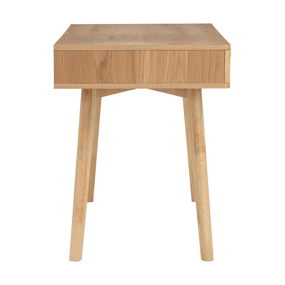 LOFTUS 47-Inch Oak Study Desk - Modern Writing Desk for Home Office, Dorm Room & Small Spaces - Sturdy Wooden Computer Desk with Ample Workspace