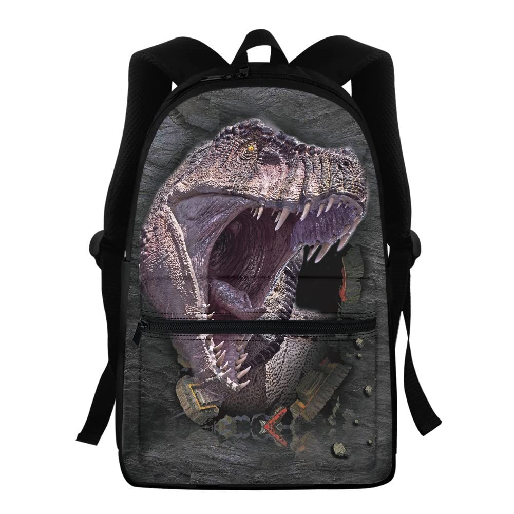 JooMeryer Dinosaur Backpack for Kids - Lightweight School Bag with Howling Dinosaur Design, Elementary Bookbag for Boys & Girls - Perfect for School, Travel, and Outdoor Adventures