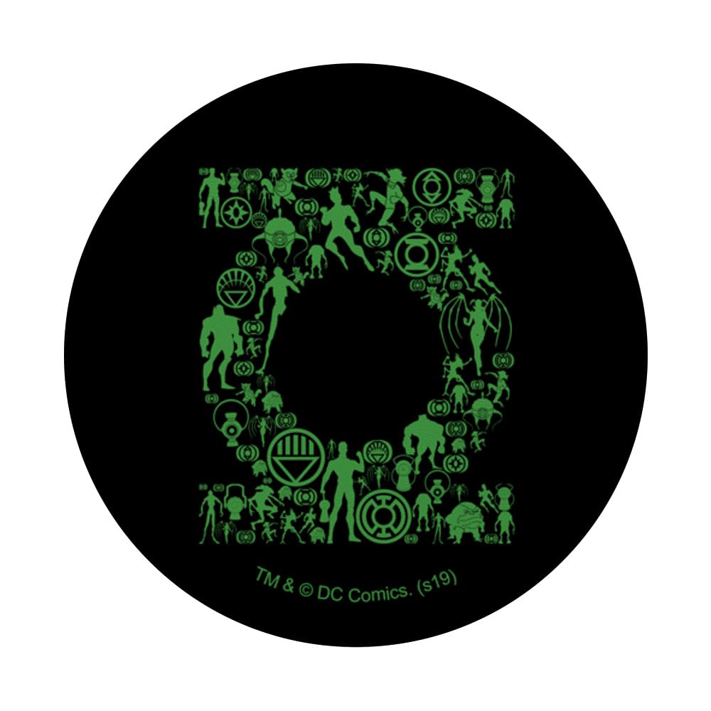 Green Lantern Logo PopSockets Standard PopGrip - Swappable Phone Grip & Stand for Smartphones - Perfect for DC Comics Fans, Gaming, and Everyday Use
